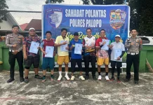 Liga Ramadhan Tennis Lapangan Sahabat Polantas Polres Palopo Resmi Ditutup