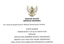 Menteri Hukum Terbitkan SE Pencatatan Lagu/Musik Tradisional