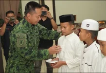 HUT Kostrad ke-65, Divisi Infanteri 3/Kostrad Santuni 50 Anak Yatim
