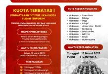 Pemprov Sulsel Buka Pendaftaran Program “Mudik Aman Berbagi Harapan”