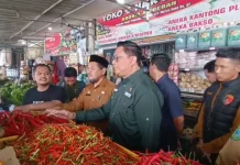 Sidak Pasar di Maros, Tiga Komoditas Pangan Melebihi Harga Acuan
