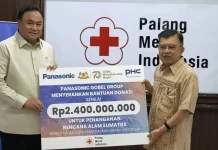 PMI Terima Donasi Rp2,4 M dari Panasonic Gobel Group untuk Rehabilitasi Bencana