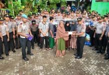 Siswa Sekolah Inspektur Polisi Angkatan 55 Peduli Anak Yatim