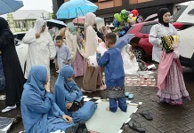 Salat Idul Fitri, Jamaah Padati Gedung Pusat Dakwah Muhammadiyah Tamalanrea