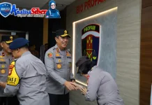 Personil Polda Sulsel Halal Bihalal usai Apel Pagi