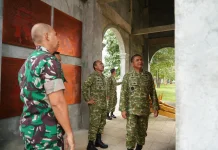 Kabacadnas RI Tinjau Gerbang Kemenangan Divisi 3/Kostrad