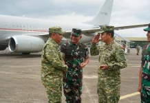 Pangdam XIV/Hasanuddin Sambut Asops Panglima TNI di Makassar