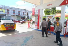 Polsek Soreang Pastikan Situasi Antrean SPBU Tetap Kondusif