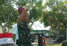 Pangdam XIV/Hasanuddin Cek Kesiapan Satgas Pengamanan Perbatasan Yonif 721