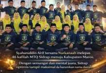 Syaharuddin Alrif Lepas 46 Pejuang Qur’ani Sidrap