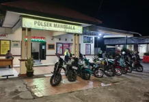 Tim Operasi Polsek Manggala Amankan Sembilan Sepeda Motor