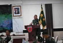 Pangdam XIV/Hasanuddin Terima Paparan Latihan Prajurit Pratugas Satgas Pamtas
