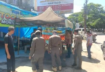 Kecamatan Tamalanrea Tertibkan 60 Lapak PKL di Poros BTP, Berjalan Tertib