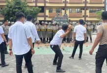 Siap Amankan Situasi, Personel Polres Gowa Digembleng Latihan Dalmas