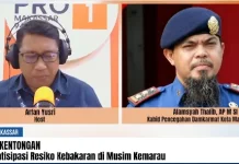 Damkar Makassar Antisipasi Risiko Kebakaran di Musim Kemarau