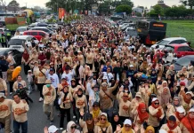 Sebanyak 29.830 Peserta Jalan Santai HUT ke-27 Luwu Utara Padati Jalan Protokol