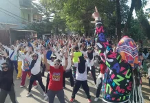 Senam Sehat Bebas Narkoba MAKI Berlangsung Meriah