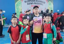 Tirta Arya Juara O2SN Senam Putra Tingkat Kecamatan Manggala
