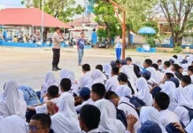 Polsek Rappocini Antisipasi Konvoi Perayaan Kelulusan Pelajar