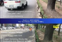 Progress MYP Ruas Hertasning hingga Bili-Bili Capai 60 Persen