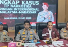 Polrestabes Makassar Tindak Jaringan Narkoba Internasional