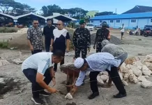 Dandim 1422 Maros Letakkan Batu Pertama Koperasi Merah Putih di Pettuadae