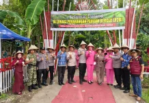 Launching Pekarangan Pangan Bergizi (P2B) Polsek Bajeng Resmi Dibuka Kapolres Gowa