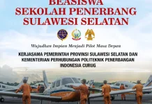Pemprov Sulsel Buka Beasiswa Pilot 2026