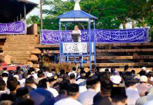 Salat Iduladha di RTH Syekh Yusuf, Bupati Gowa Ajak Warga Perkuat Kepedulian