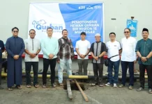 BRI Regional Office Makassar Bersama YBM BRILiaN Gelar Pemotongan Hewan Qurban