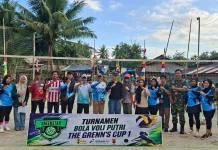 Dukung Penjaringan Atlet Daerah, Kadisporapar Lutra Buka Turnamen Bola Voli Putri
