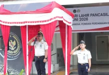 Lapas Narkotika Sungguminasa Teguhkan Nilai Pancasila lewat Upacara Bersama