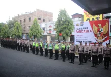 Polres Parepare Gelar Upacara Hari Lahir Pancasila