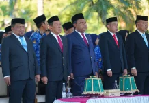 Kemenkum Sulsel Hadiri Upacara Hari Lahir Pancasila, Gubernur Tekankan Persatuan