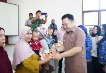 Wabup Gowa Salurkan 200 Paket Makanan Bergizi untuk Keluarga Berisiko Stunting