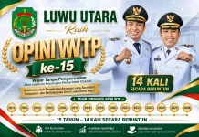 Bukti Tata Kelola Keuangan Sehat, Luwu Utara Kembali Raih WTP Ke-15