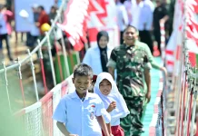 Dua Desa di Maros Dihubungkan Jembatan Perintis Garuda