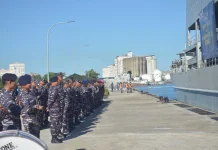 KRI Teluk Kupang-519 Tiba di Makassar