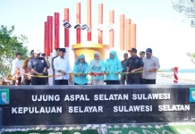 Gubernur Sulsel Resmikan Titik Nol Ujung Selatan Sulawesi di Selayar