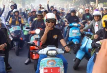 Pesan Persaudaraan Bupati Natsir Ali Menggema di Celebes Scooter Party XIX