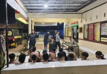 Polsek Manggala Amankan Tiga Belas Pemuda Berpesta Miras