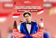 Brayen, Perwakilan RRI Makassar Juara 3 Gita Fest RRI 2026