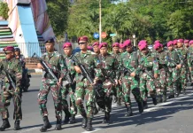Prajurit TNI AL Pertahan Pantai Kodaeral VI Mengasah Kemampuan