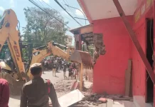 Penertiban Lapak PKL Kembali Dilakukan di Jalan Sunu