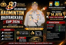 Kejuaraan Badminton Bhayangkara Cup 2026 Siap Digelar di Selayar
