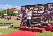 Tumbuhkan Bibit Pesepak Bola Masa Depan, Kapolres Gowa Buka Kapolres Cup 2026