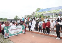 Ribuan Santri Meriahkan Pawai Muharram BKPRMI Somba Opu