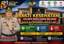 Polres Selayar Siapkan Donor Darah dan Cek Kesehatan Gratis