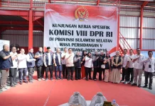 Munafri  Dampingi Komisi VIII DPR RI Tinjau Gudang Buffer Stock Logistik Bencana