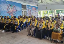 Kontingen Barru Pertama Disambut Hangat pada Porsenijar PGRI di Sidrap